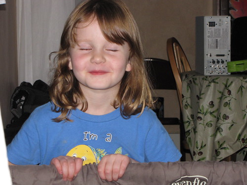 'Take my picture with my eyes closed, Daddy!'